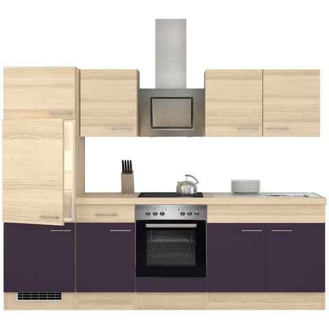 Flex-Well Küchenzeile Portland, mit E-Geräten, Breite 270 cm