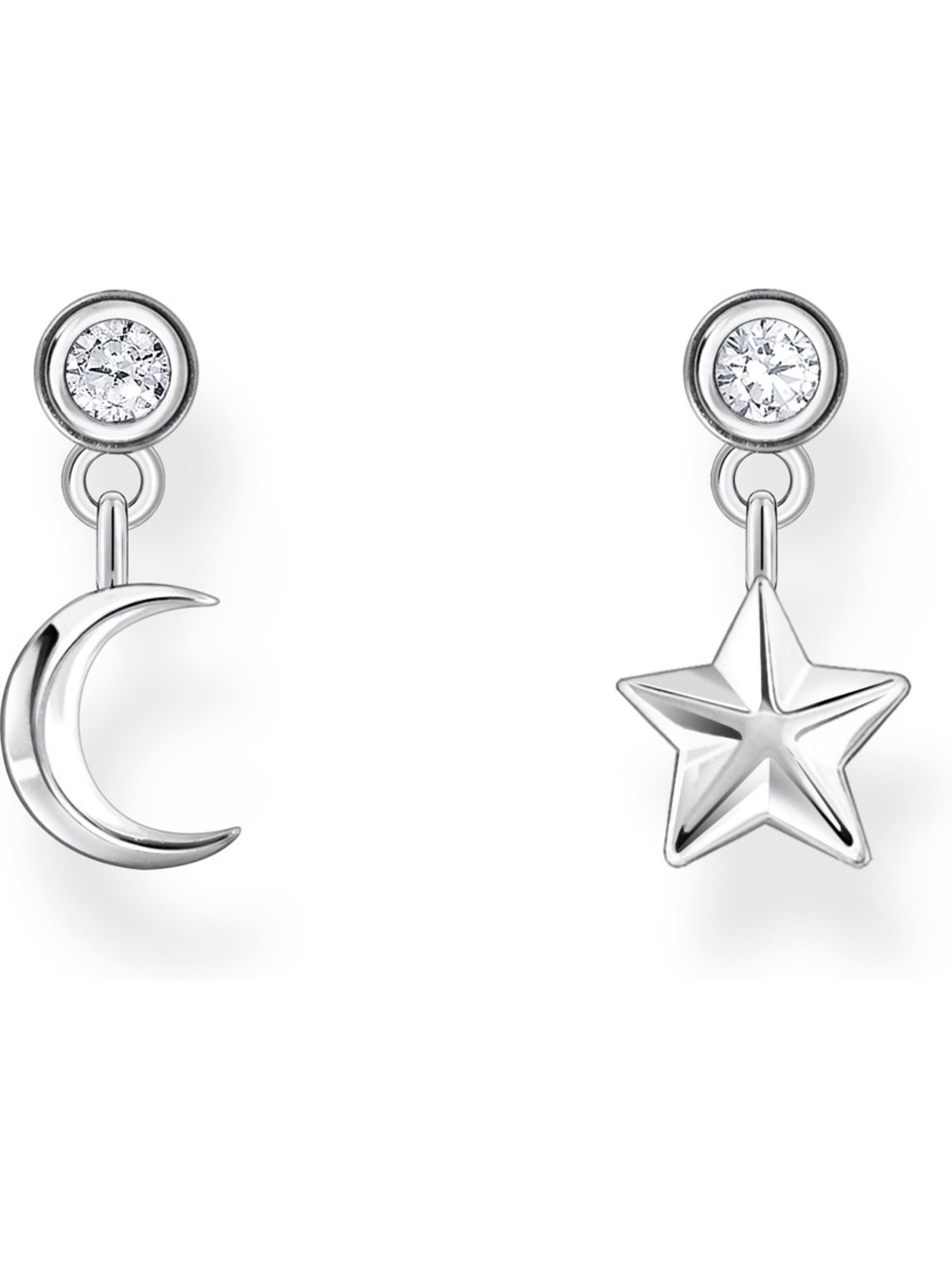 Paar Ohrstecker Thomas Sabo Damen-Ohrstecker 925er Silber Zirkonia
