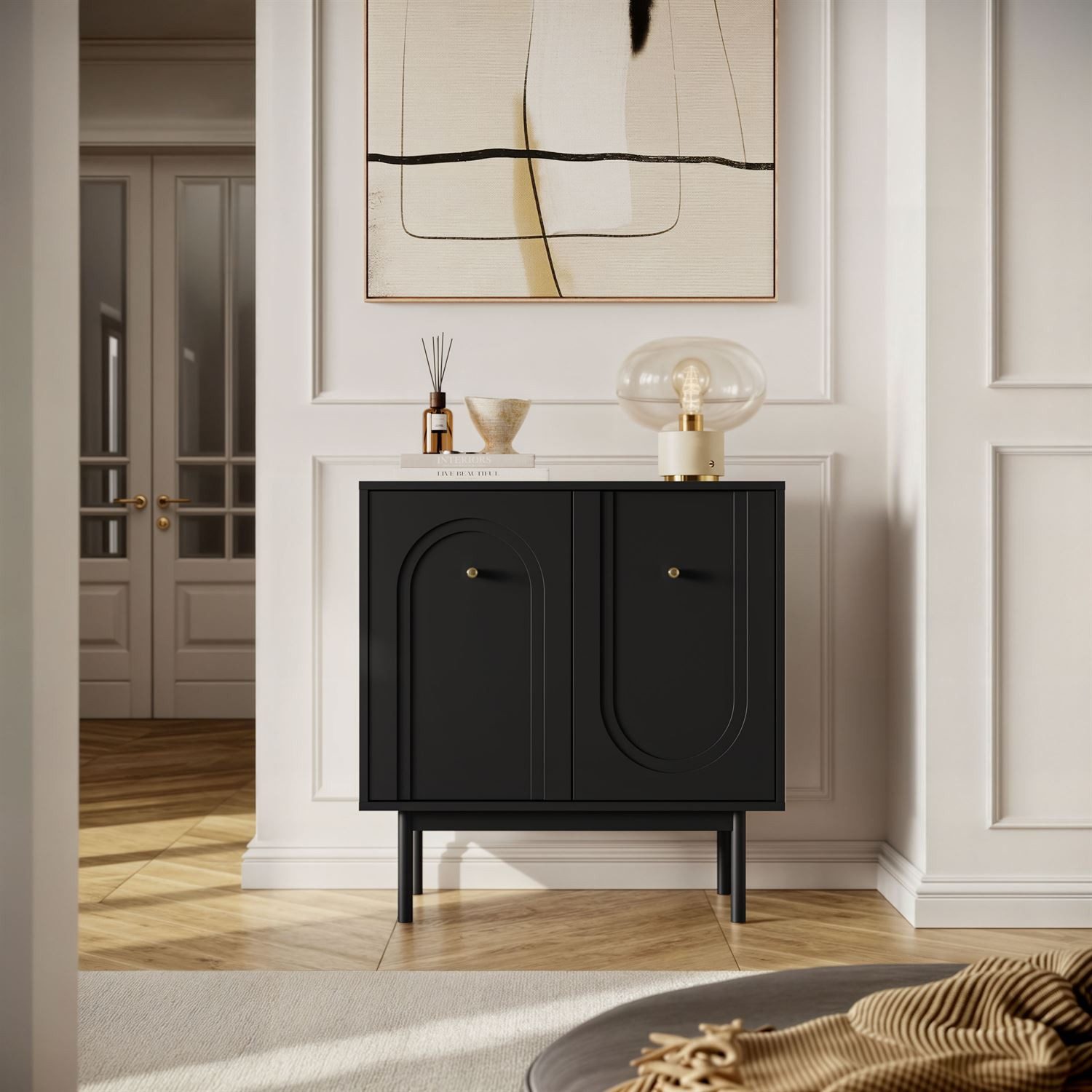 Lookway Kommode LIBERTY 2D auf holzbeinen