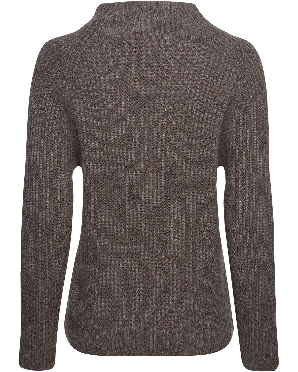 Brigitte von Schönfels Strickpullover Gerippter Kaschmir Stehkragenpullover günstig online kaufen