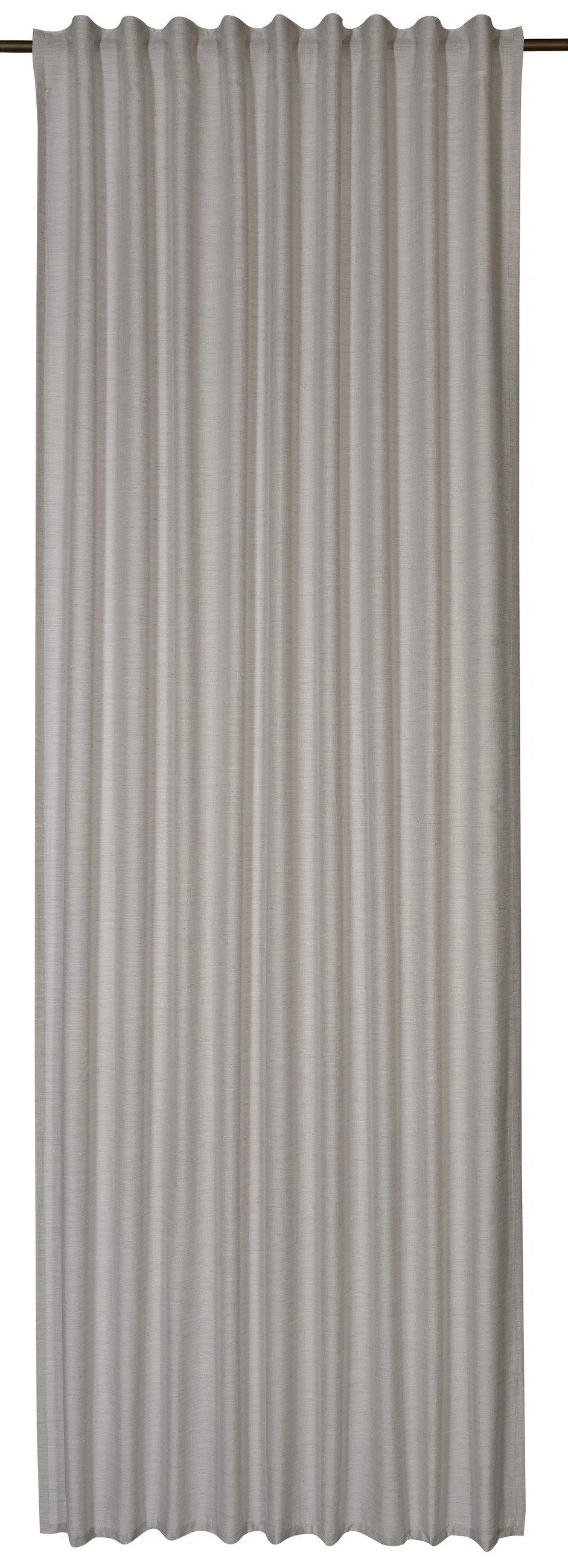 ELBERSDRUCKE Vorhang Vorhang mit verdeckten Schlaufen Clay anthrazit blickdicht 255x140cm (1 St), blickdicht