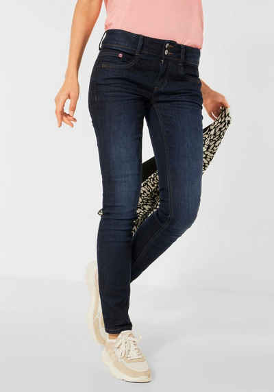 STREET ONE Slim-fit-Jeans »Style York« mit 5-Pocket Style und Zipper Details
