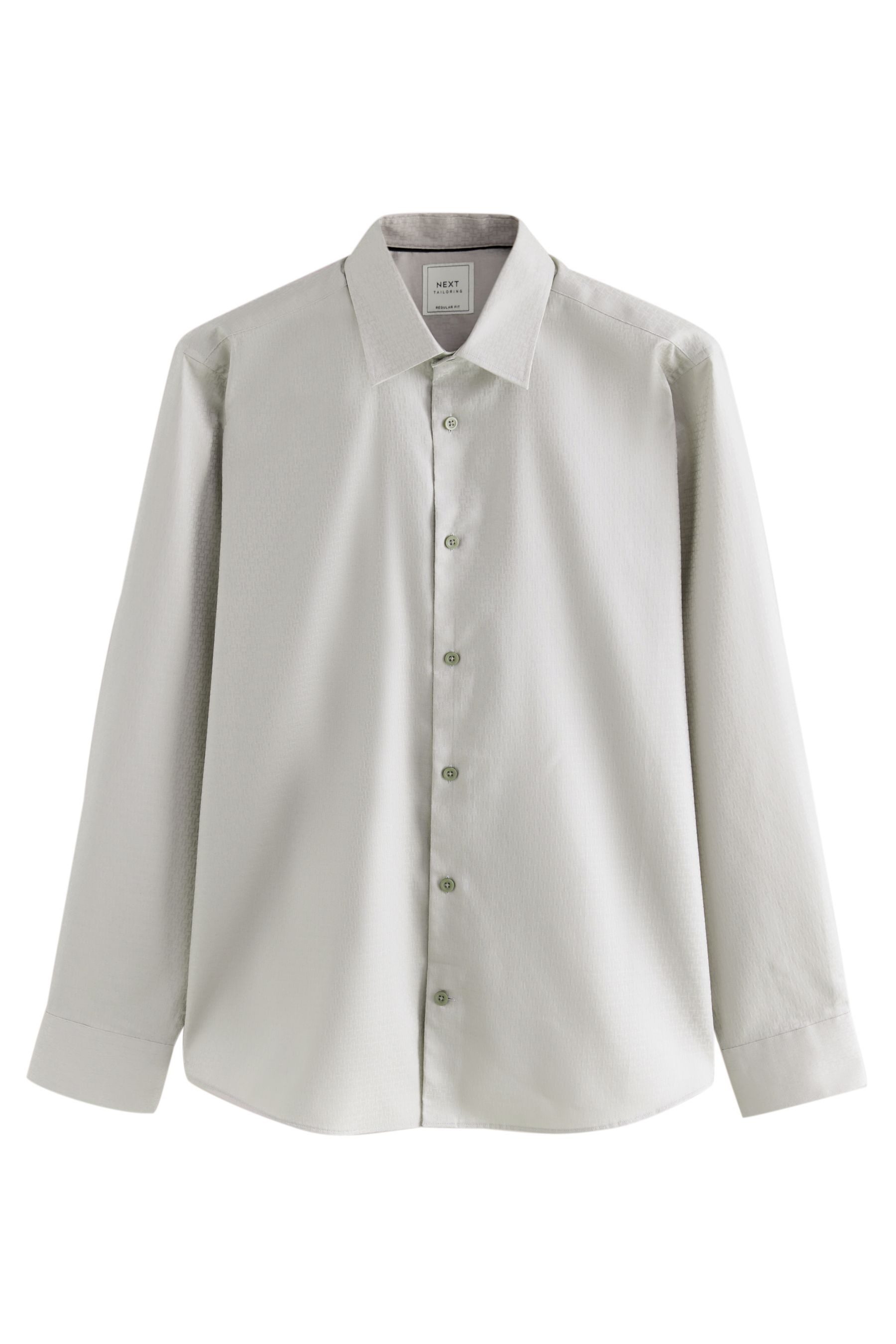 Next Langarmhemd Regular Fit Langarmhemd mit geometrischem Print (1-tlg) günstig online kaufen