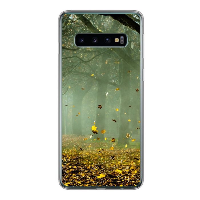 MuchoWow Handyhülle Baum - Grün - Blätter Phone Case Handyhülle Samsung Galaxy S10 Silikon Schutzhülle