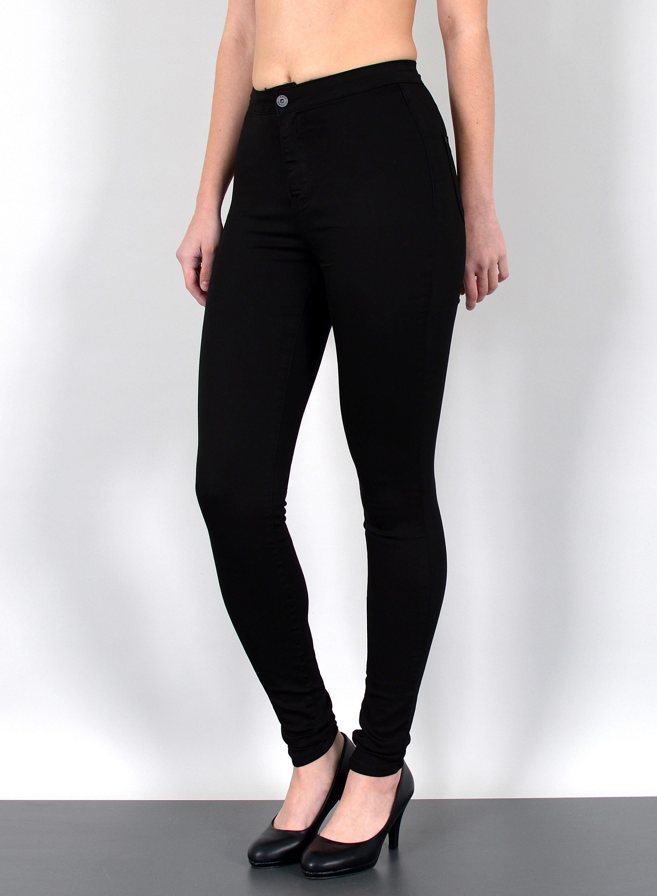 ESRA Skinny-fit-Jeans Z92 Damen Jeans Skinny Hose High Waist