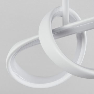 hofstein Deckenleuchte »Piscopio« dimmbare Deckenlampe aus Metall/Kunststoff in Weiß, 4000 Kelvin
