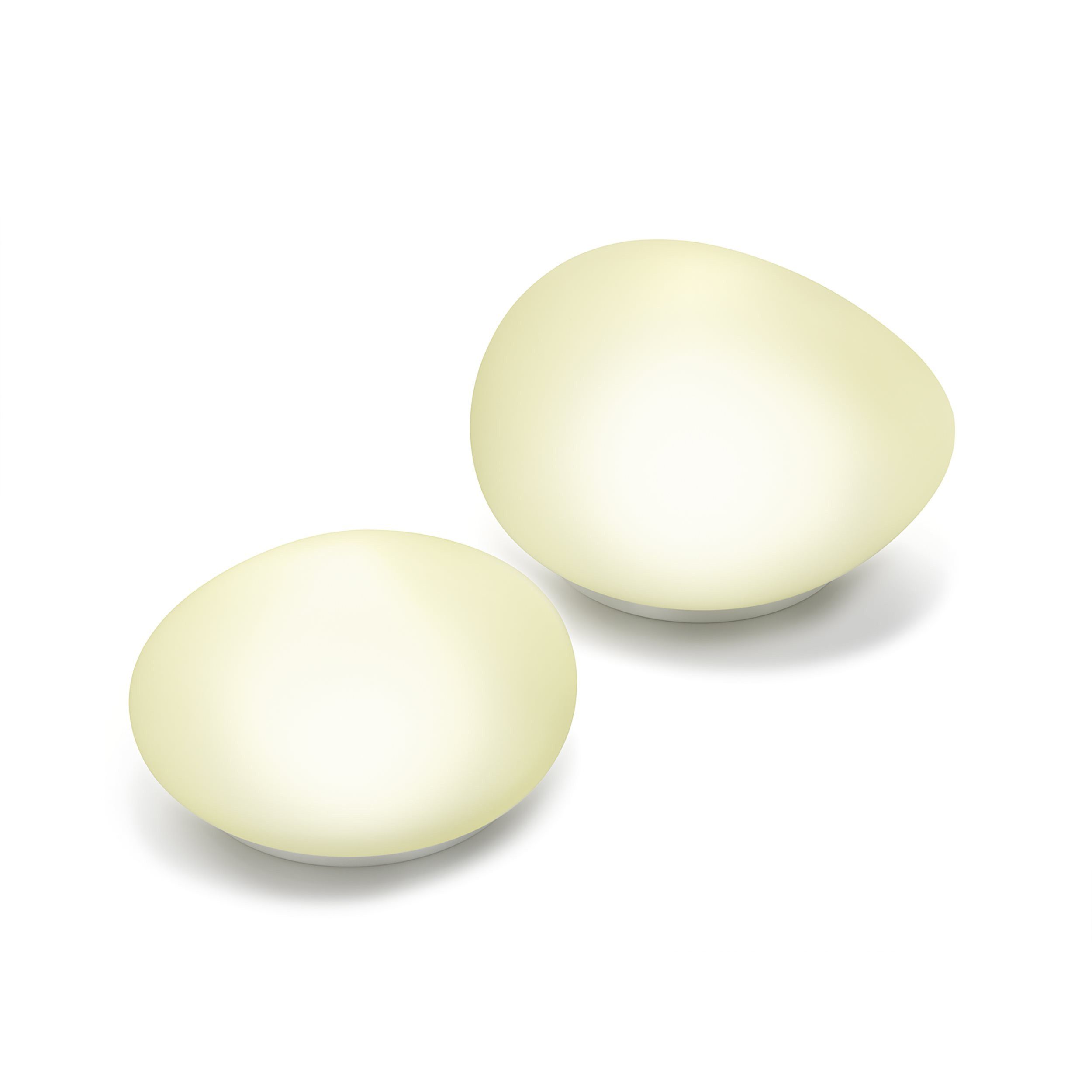 esotec LED Gartenleuchte 2er Set Solar Echtglas Leuchtsteine 4100K neutralw günstig online kaufen