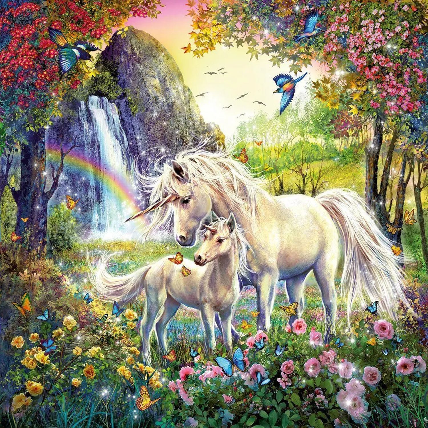 Ravensburger Puzzle Schöne Einhörner. Puzzle 3 X 49 Teile, 49 Puzzleteile