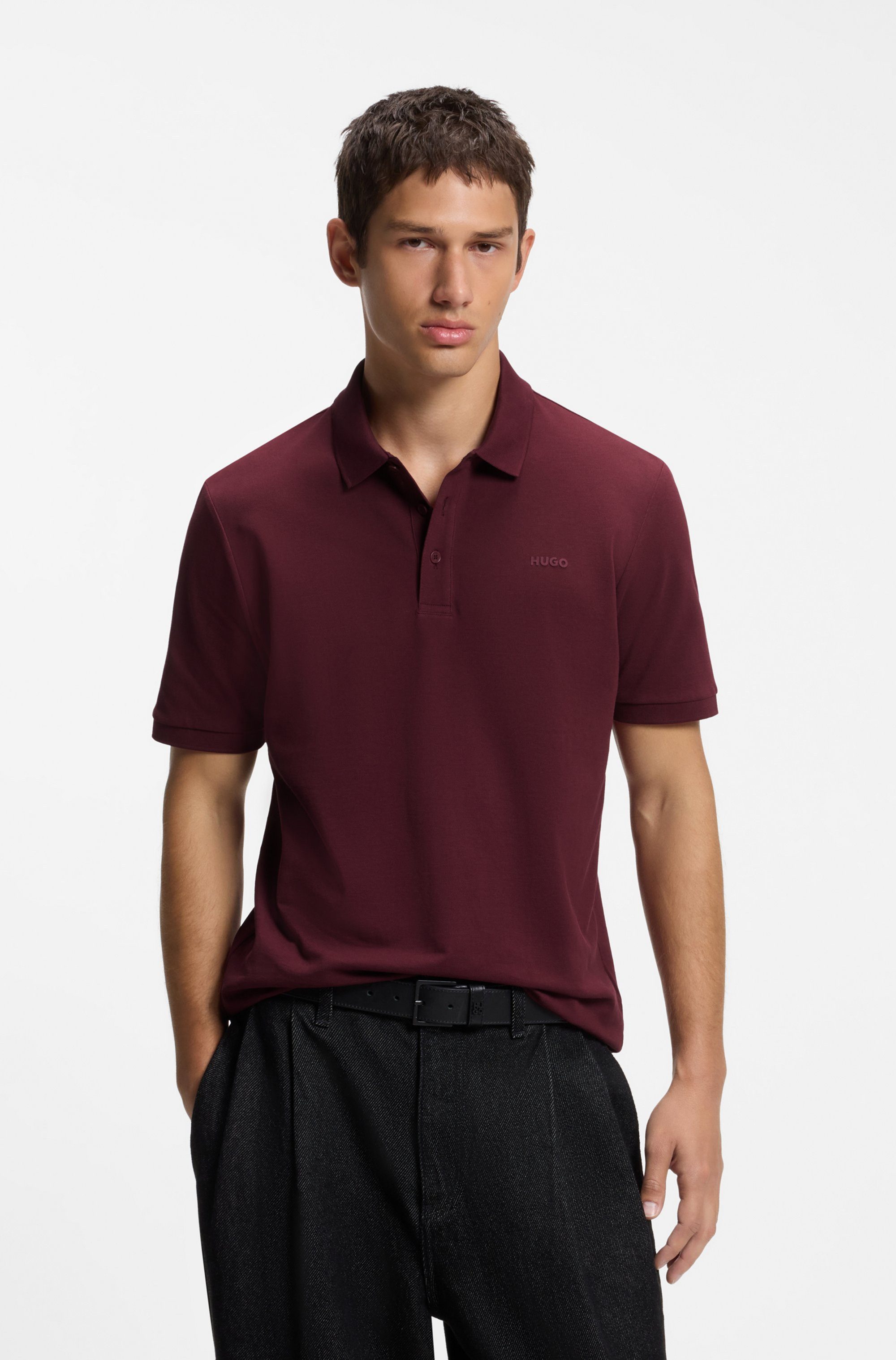 HUGO Poloshirt Donos Regular Fit, Baumwoll-Piqué