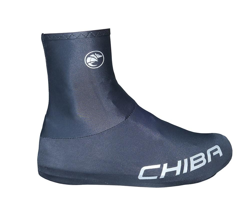 Chiba Fahrrad-Überschuh CHIBA Rennrad Überschuh - L, schwarz, atmungsaktiv, elastisch, mit Rei