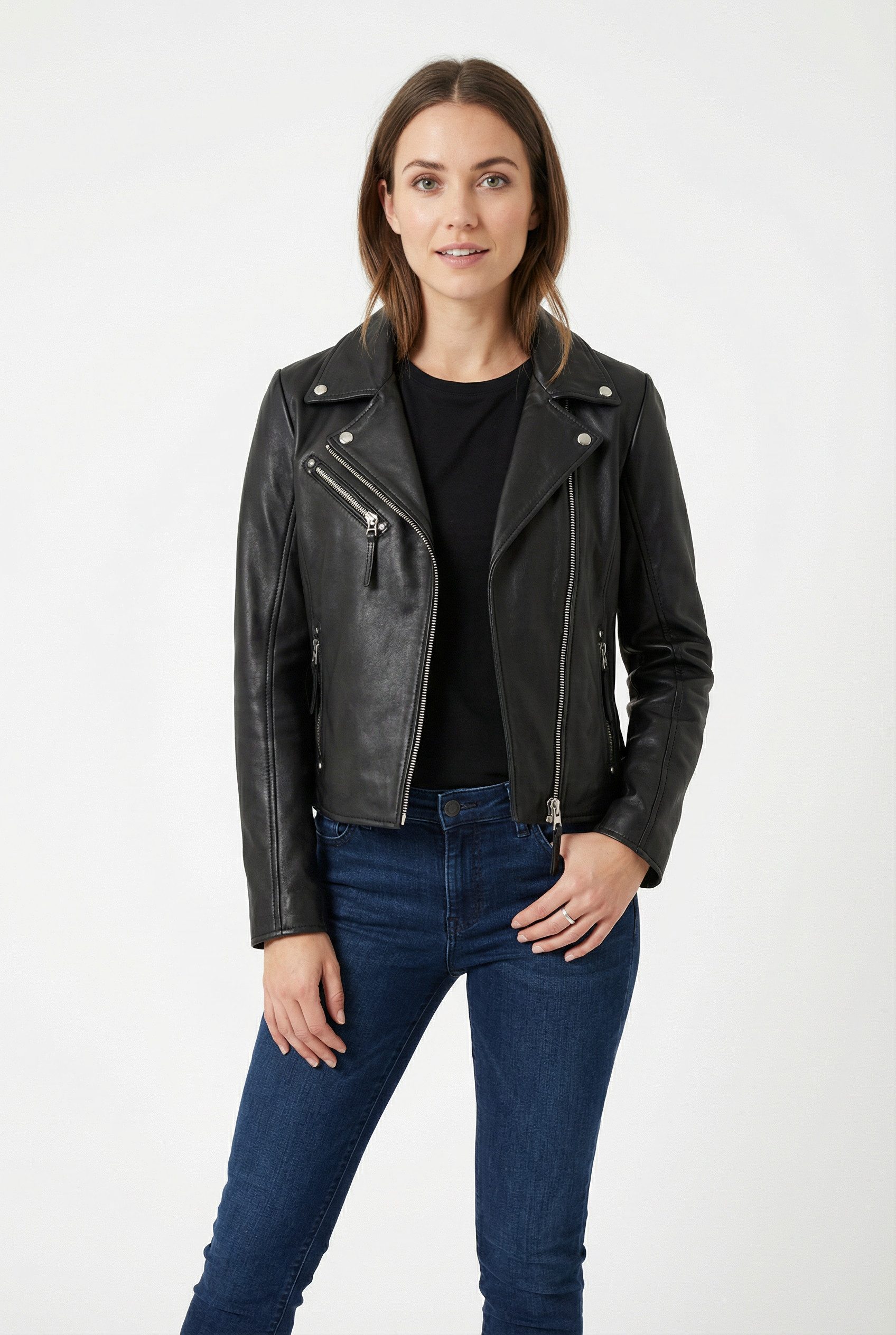 Mauritius Lederjacke MWPasja mit Reverskragen günstig online kaufen