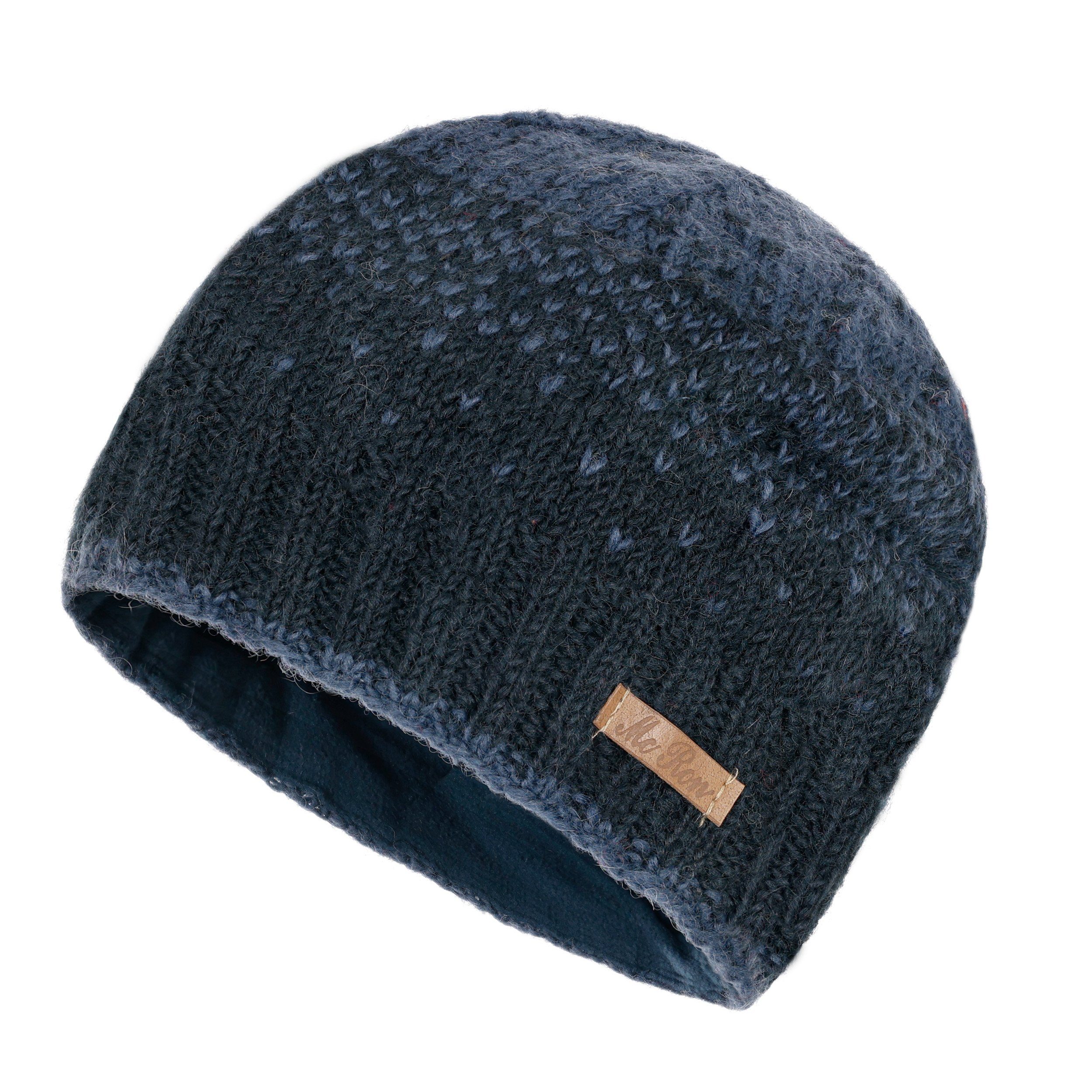 McRon Strickmütze Gefütterte Wollmütze Modell Milan Gefüttert mit Fleece günstig online kaufen