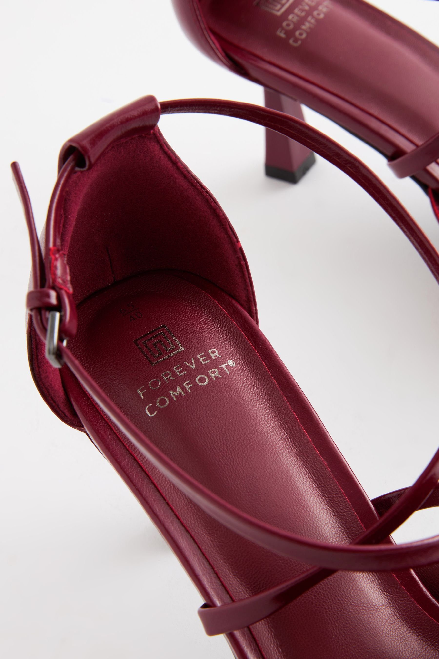 (1-tlg) Comfort® mit Sandale X-Riemen Pumps Next Red Forever