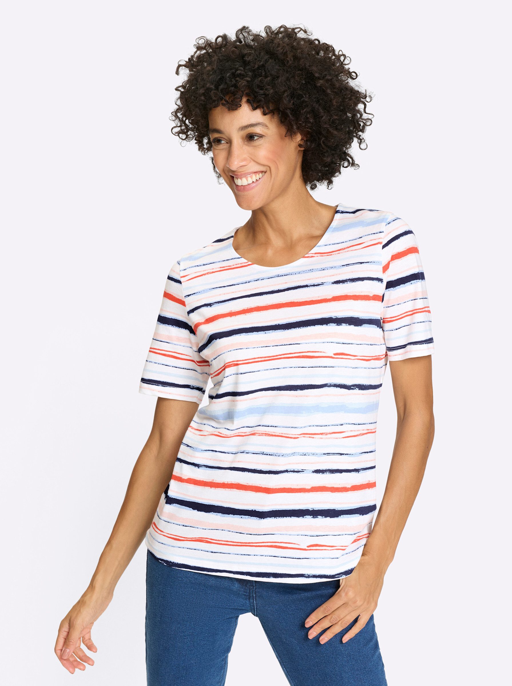 Sieh an! T-Shirt Rundhalsshirt . günstig online kaufen