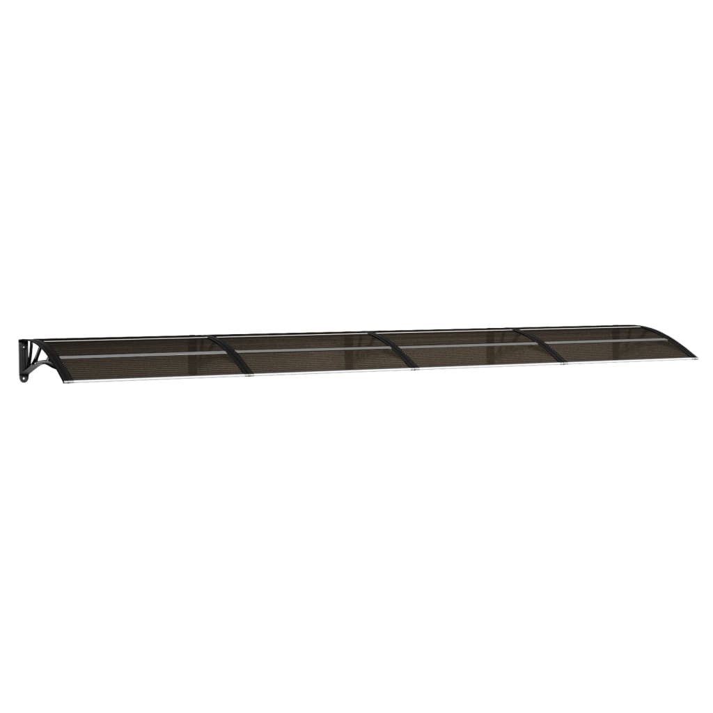 vidaXL Vordach, Türvordach Schwarz 400x80 cm Polycarbonat
