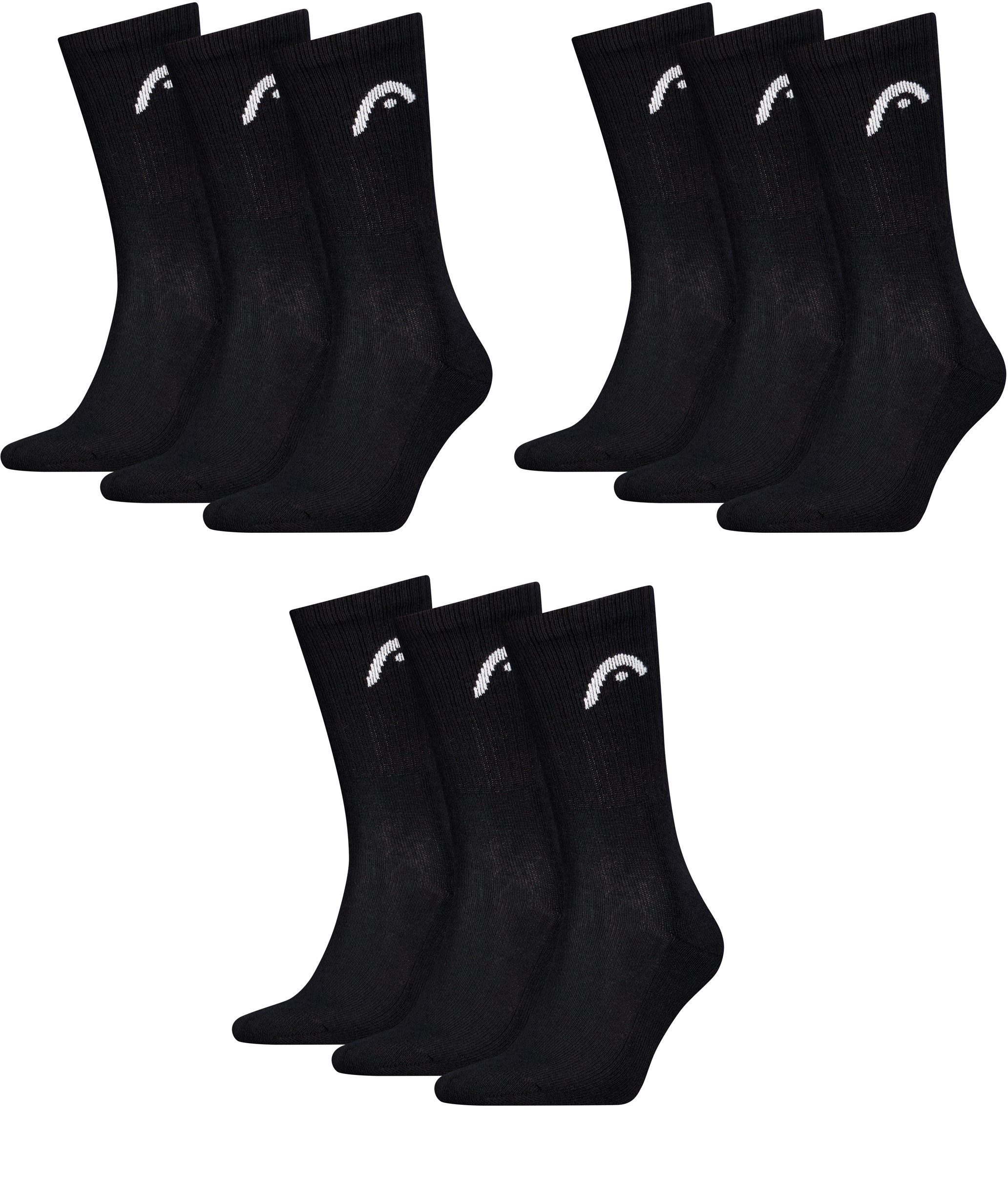 Head Sportsocken HEAD Unisex Sportsocken Crew Style im 9er Pack (9er Pack) günstig online kaufen