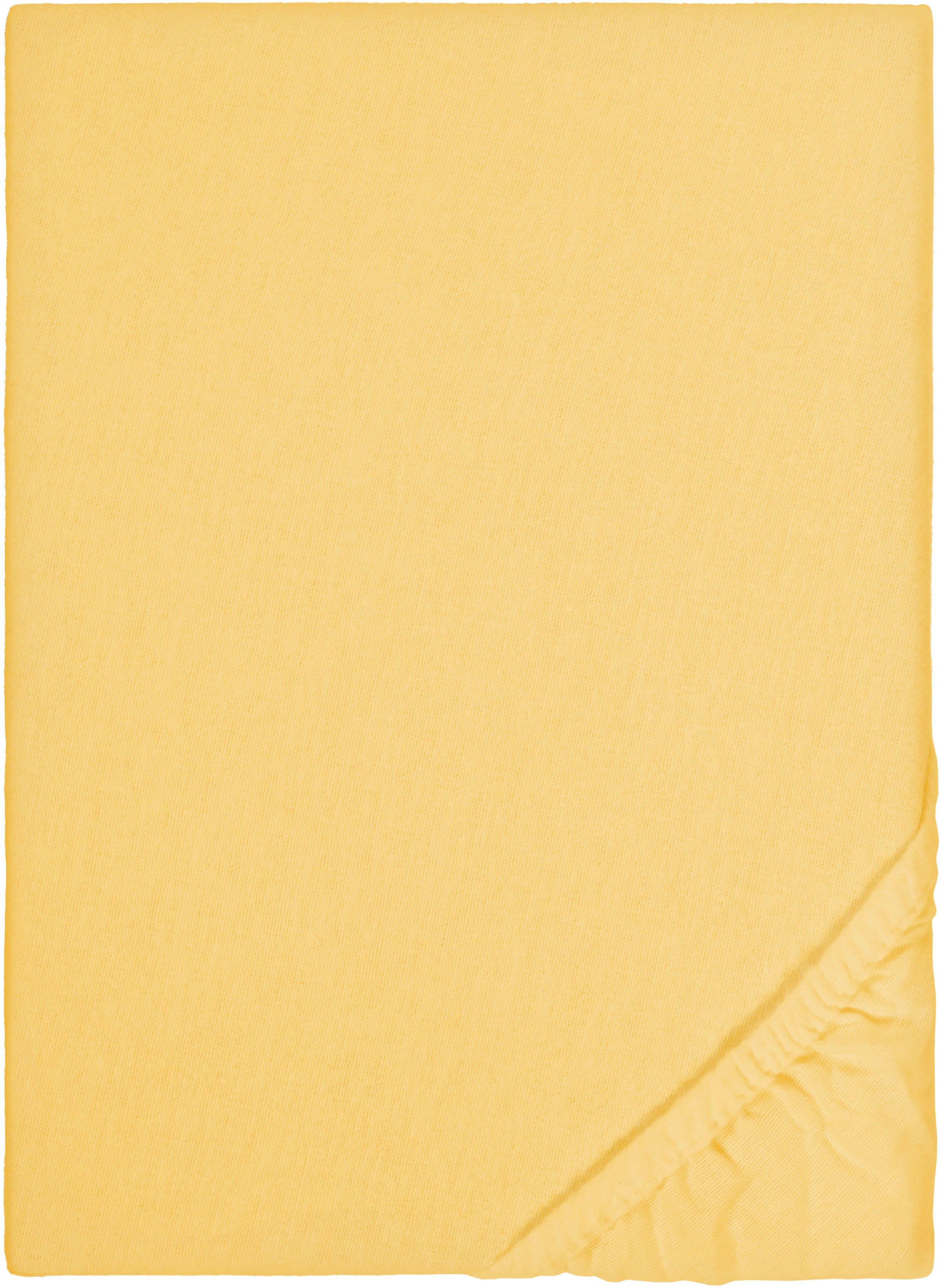 Biberna Spannbettlaken Biber in Gr. 90x200, 140x200 oder 180x200 cm, Biber, günstig online kaufen