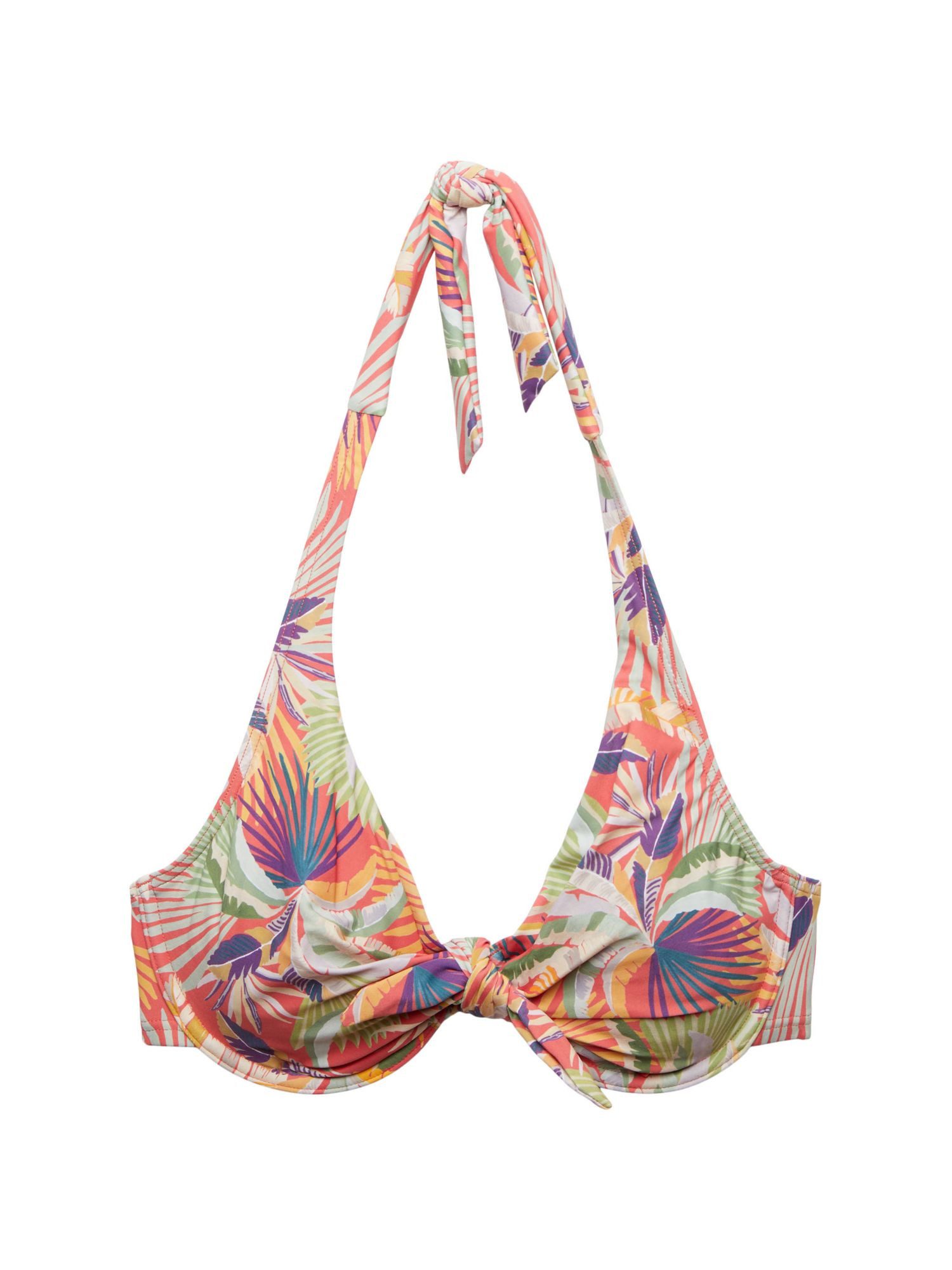 Esprit Bügel-Bikini-Top Bikinitop mit Nackenträger, Bügel-Cups und Print