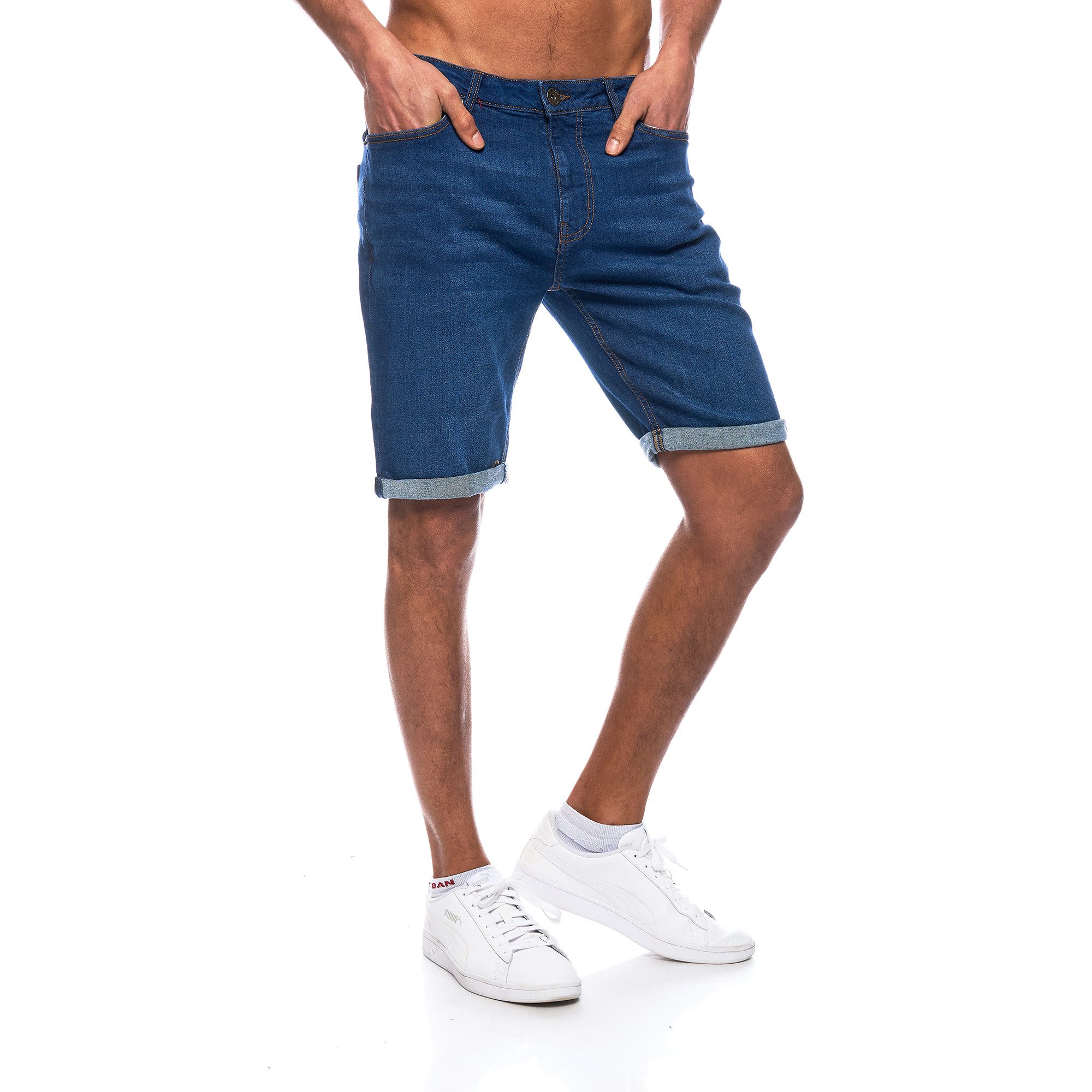 JEEL Jeansshorts Herren - kurze Hosen Männer - Jeans Shorts - Slim-Fit 5-Pocket-Style, Stretch