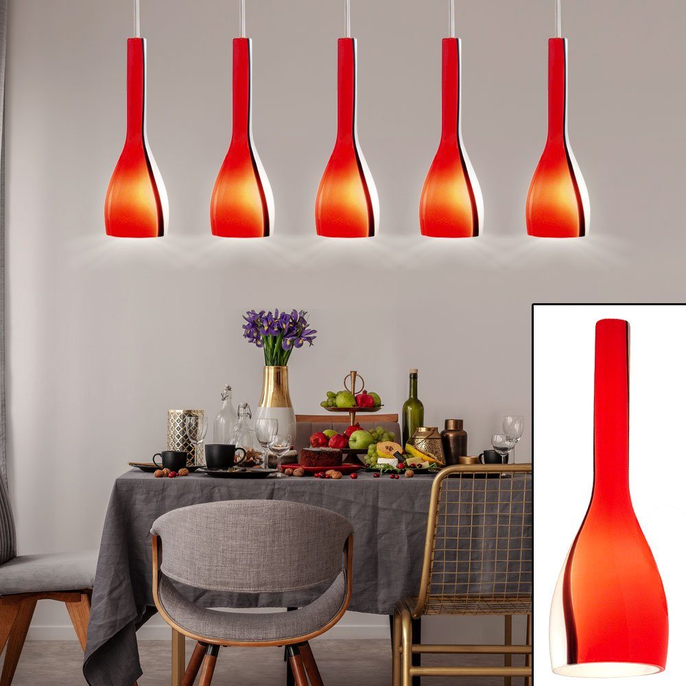 EGLO LED Pendelleuchte, Beleuchtung Pendel Lampe Decken Leuchtmittel EGLO Design Warmweiß, inklusive, Hänge Nickel-matt Glas