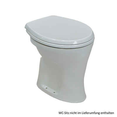 Ideal Standard Waschbecken Ideal Standard Eurovit Stand-Flachspül-WC, Abgang innen senkrecht, wei