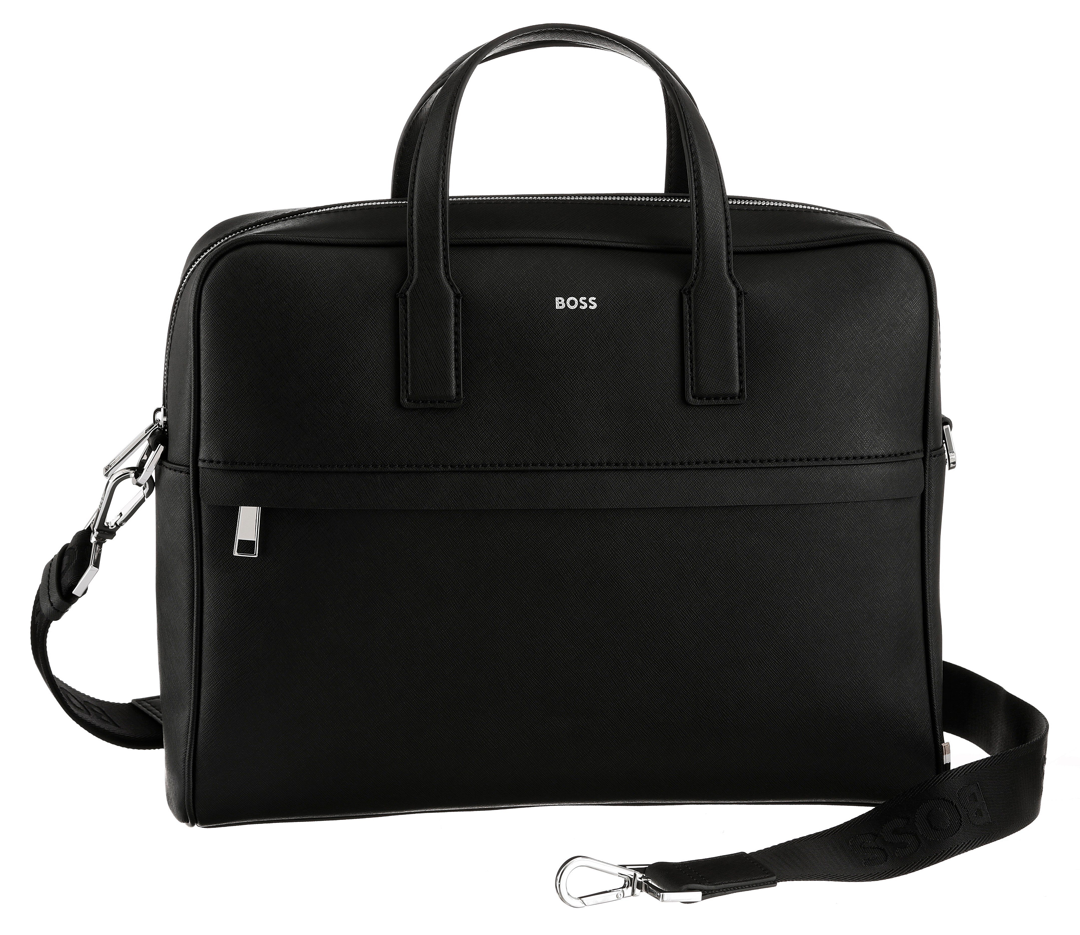 BOSS Messenger Bag Zair_S doc case, Hauptfach mit Reißverschluss