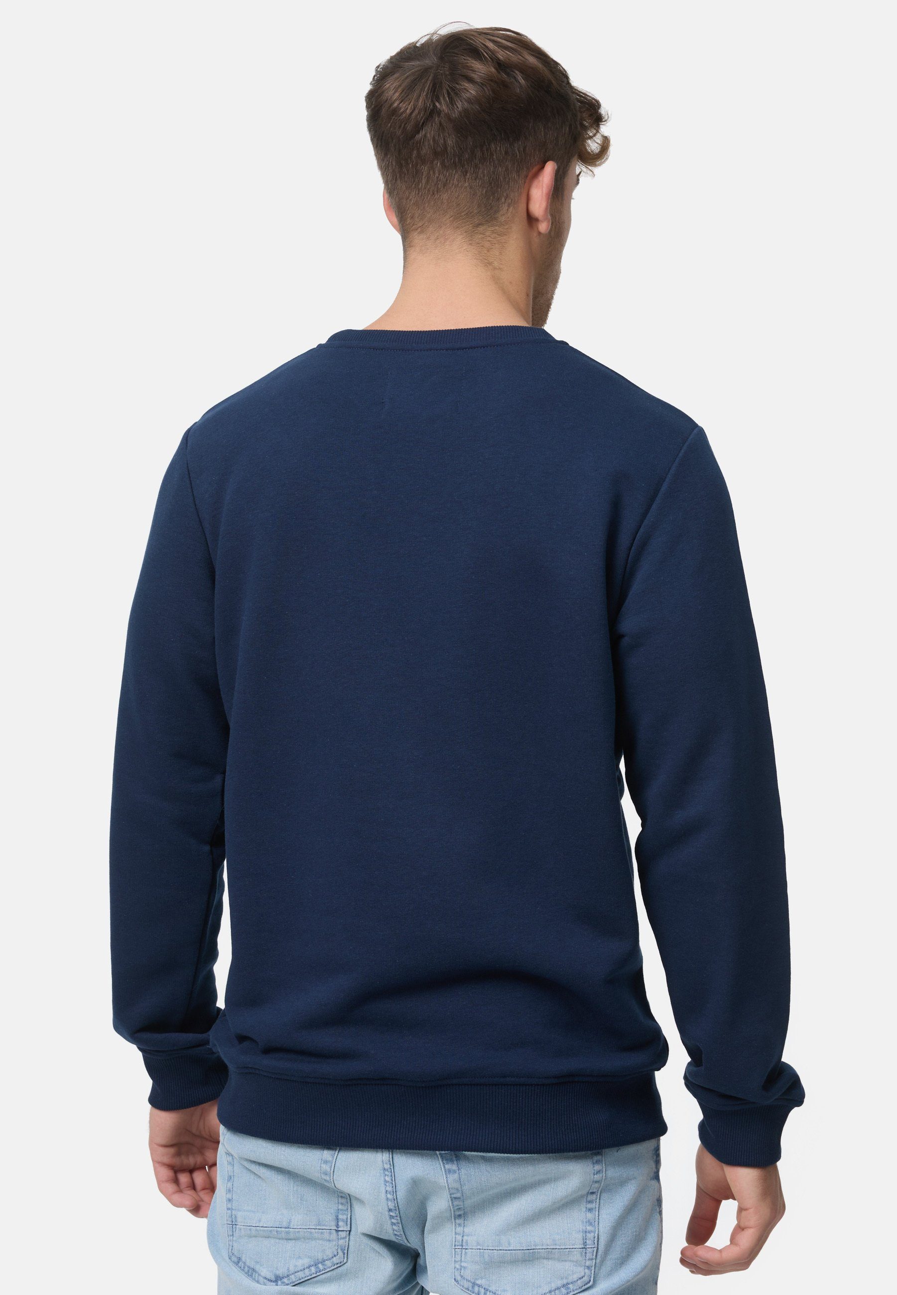 Indicode Navy Sweater Baxter