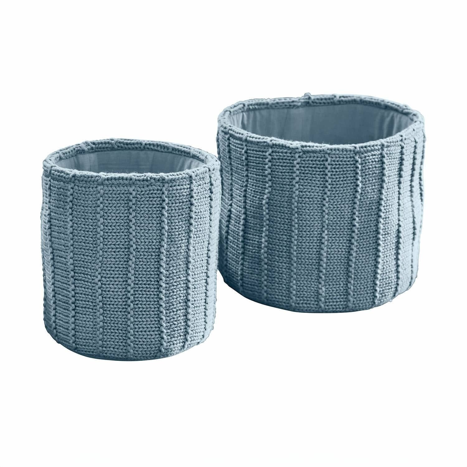 Dekokorb Box 2er Set Fiorenzo blau