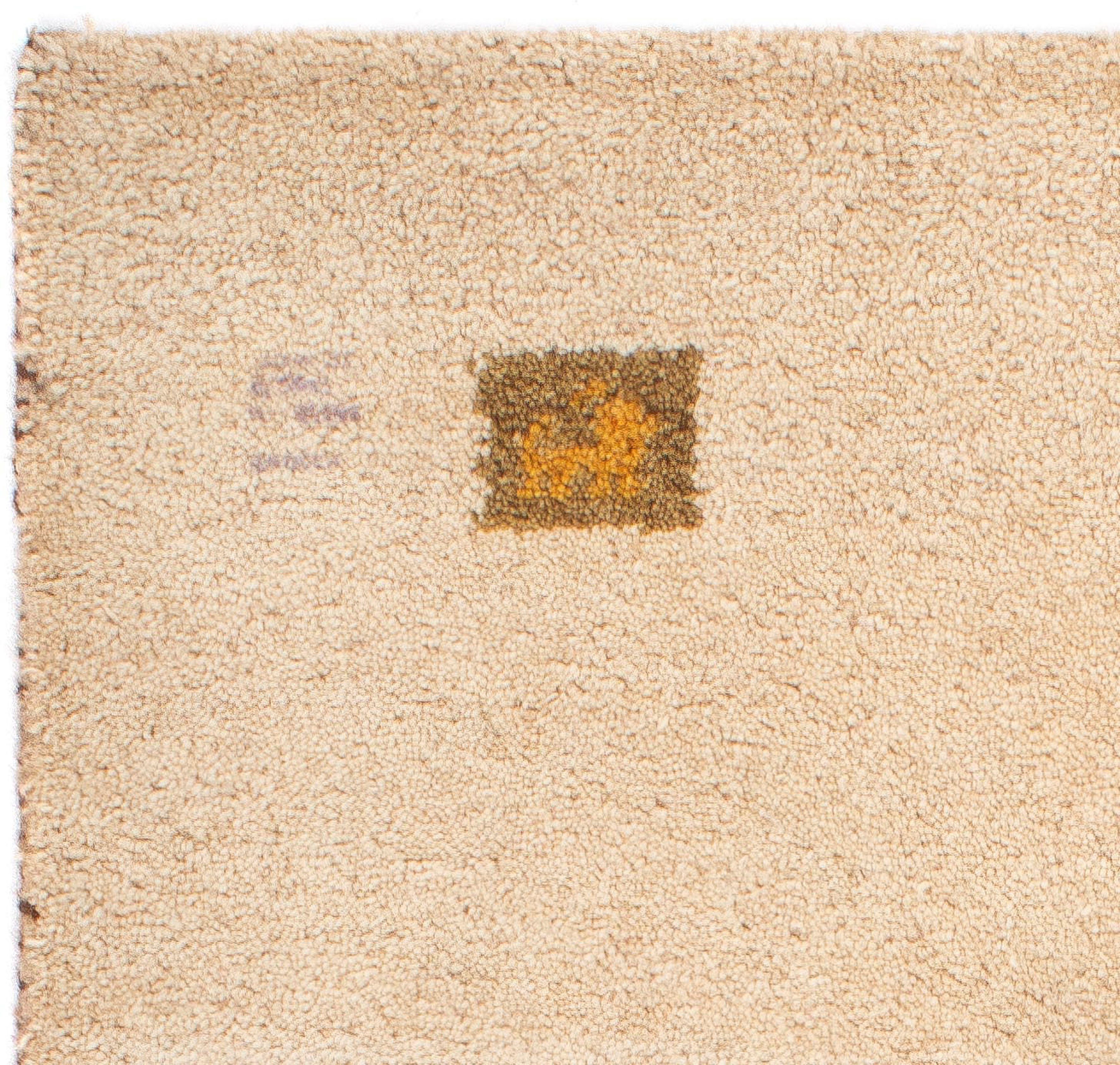 Wollteppich Gabbeh - Indus 18 70 beige, Einzelstück Höhe: mit cm 120 morgenland, Zertifikat rechteckig, - mm, Wohnzimmer, x - Handgeknüpft