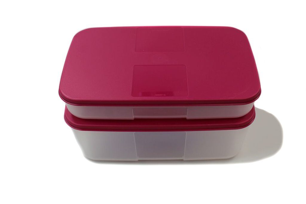 Tupperware Kühlschrank-System Dose – 1,5 Liter, Erdbeerrot, Stapelbar, Spülmaschinenfest Zum Frischhalten