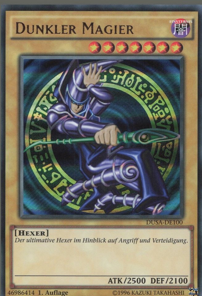 ReCollectibles Sammelkarte YuGiOh Karte Dunkler Magier, Yu-Gi-Oh! Karte ... ReCollectibles Sammelkarte YuGiOh Karte Dunkler Magier, Yu-Gi-Oh! Karte ...