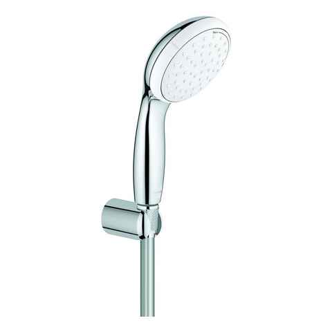 Grohe Handbrause Tempesta 100, Wandhalterset 2 Strahlarten - Chrom