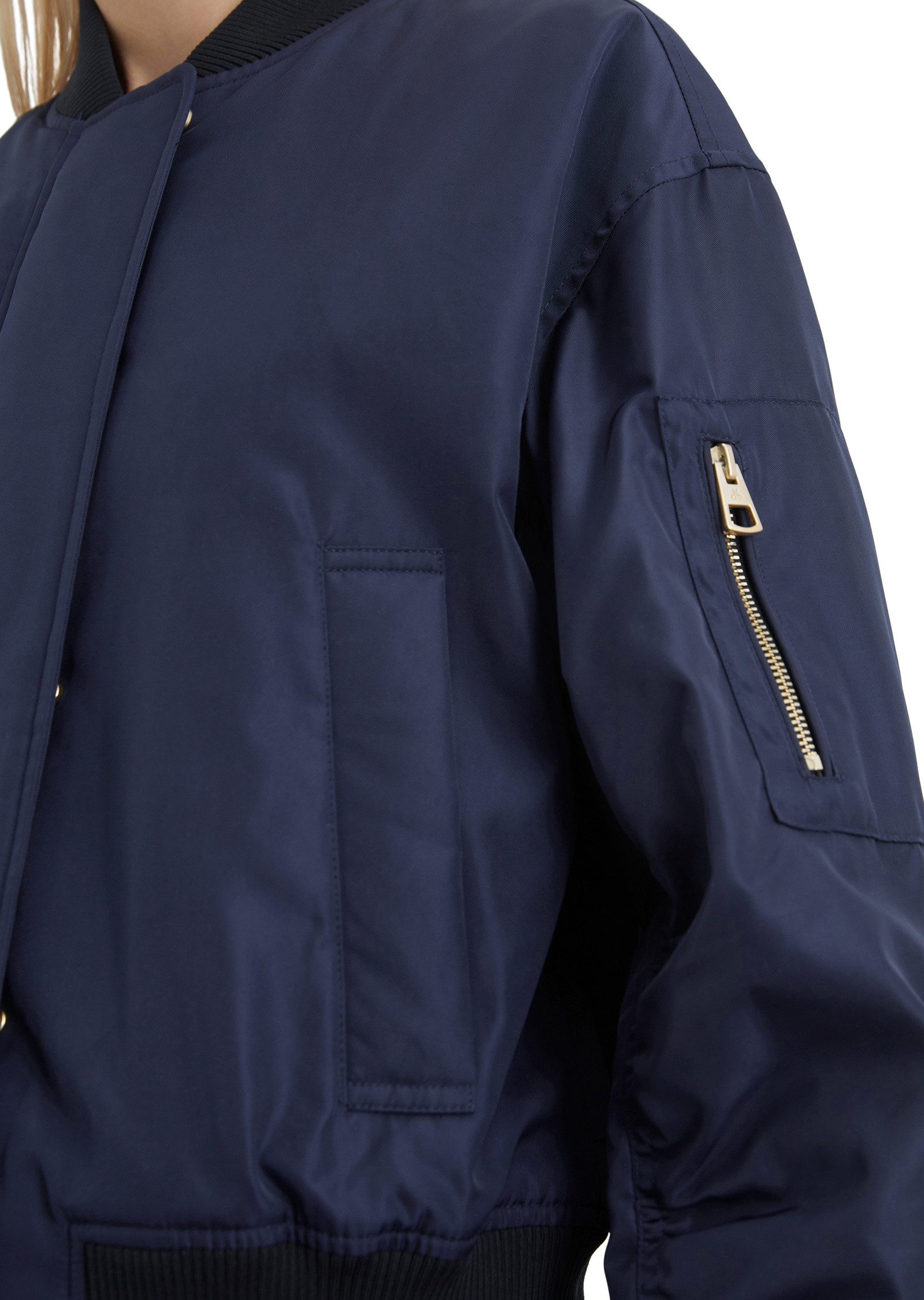 Marc O'Polo Outdoorjacke aus recyceltem Mini-Canvas