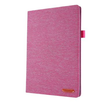 König Design Tablet-Hülle Lenovo Tab M10, Tablet-Hülle für Lenovo Tab M10 - Schutztasche Wallet Cover 360 Case Etuis - Rosa