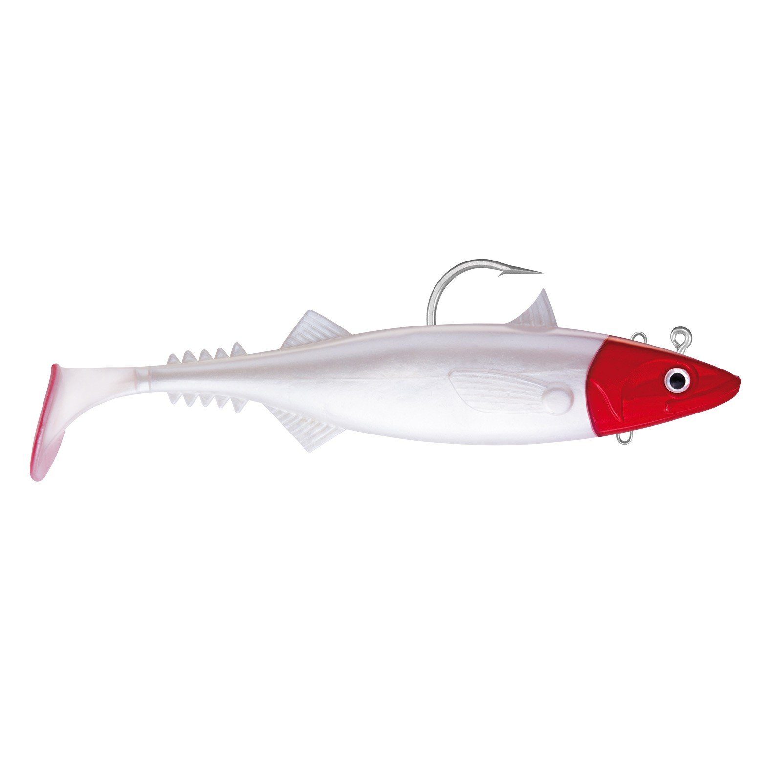 Jackson Sea Kunstköder, Jackson Sea The Mackerel 23cm Red Head Rigged Gummifisch montiert