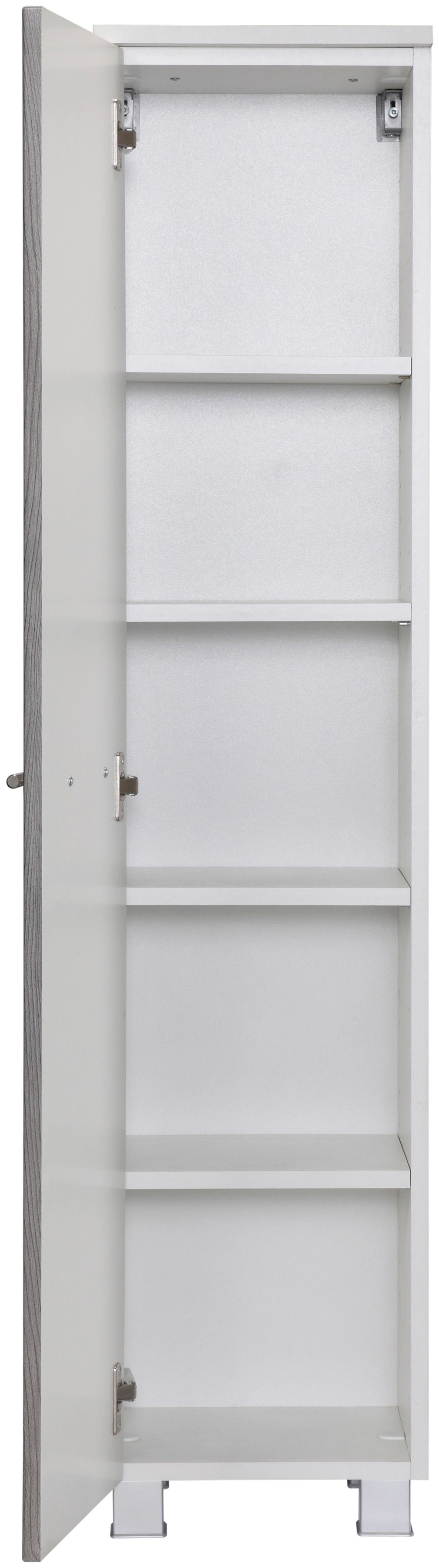 welltime Midischrank Trento, verschiedene Ausführungen und Farben Badmöbel, Breite 30 cm, 1 Tür, Made in Germany
