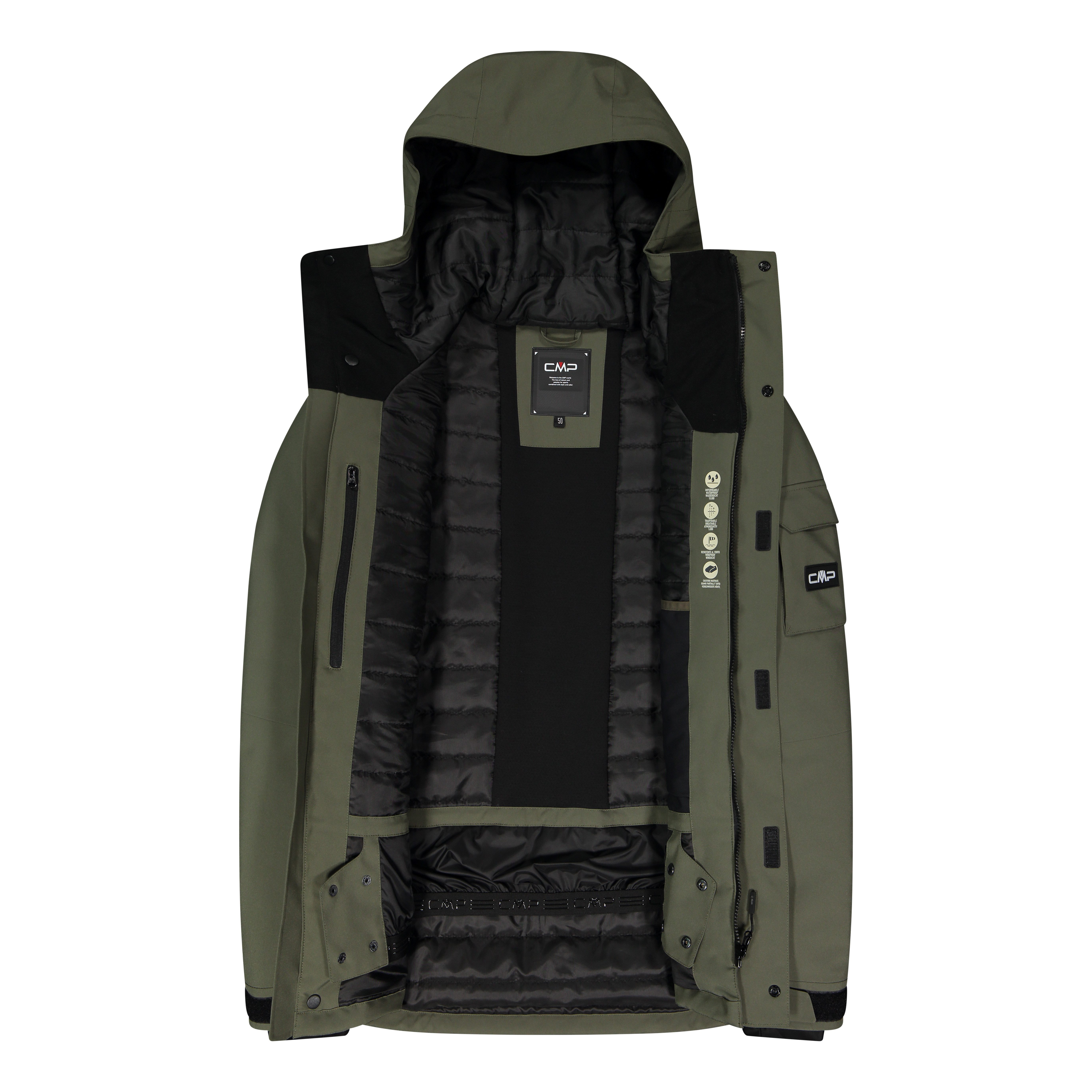 CMP Skijacke CMP Herren Skijacke Man Jacket Fix Hood 34W3917