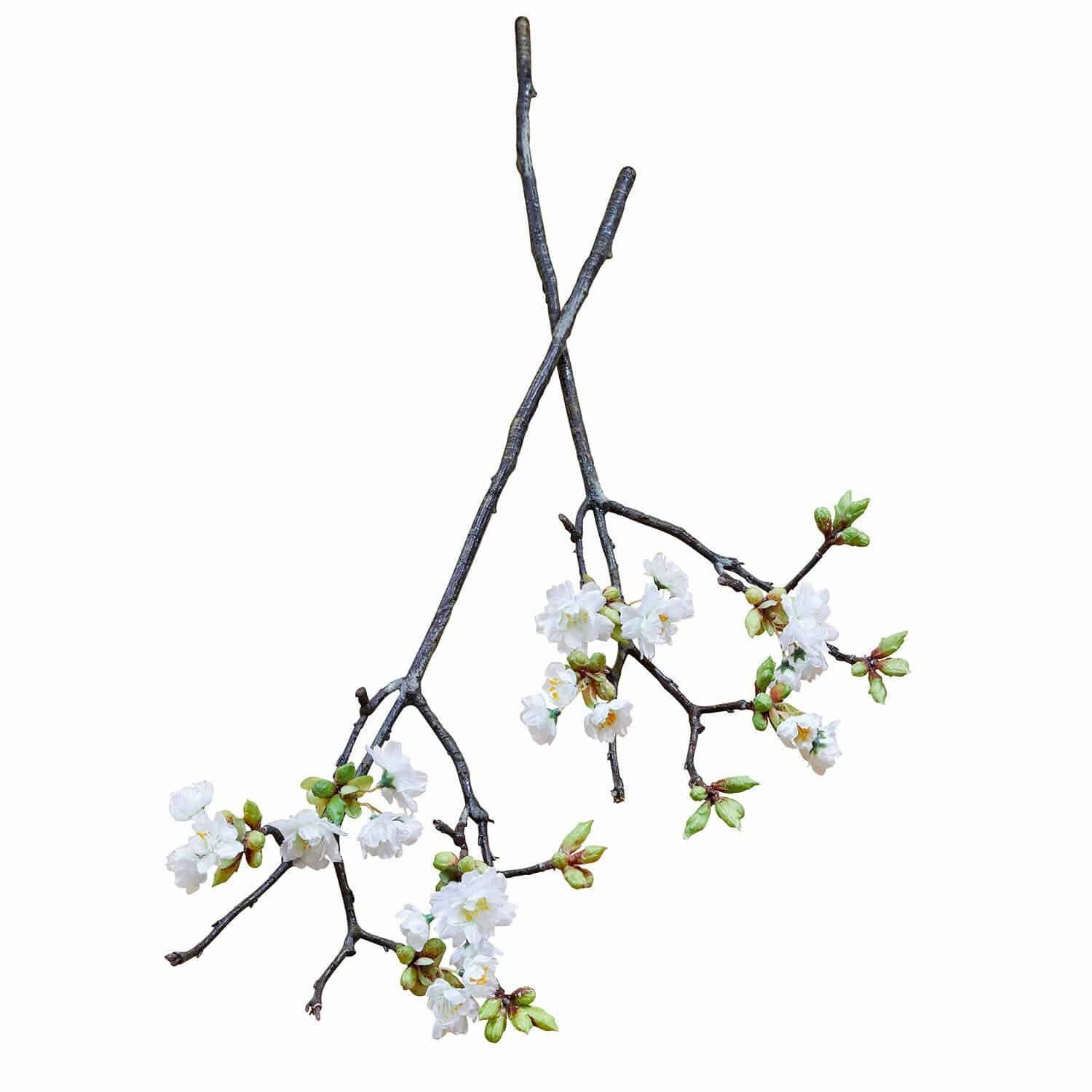 Kunstblume Dekoblume 2er Set Gráda weiß, Mirabeau, Höhe 58.0 cm