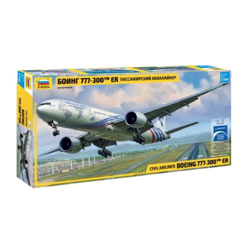 Zvezda Modellbausatz Boeing 777-300ER / 1:144, Maßstab 1:144