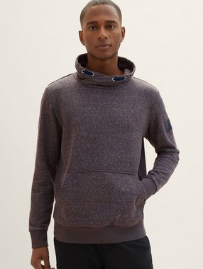 TOM TAILOR Hoodie Sweatshirt in Melange Optik