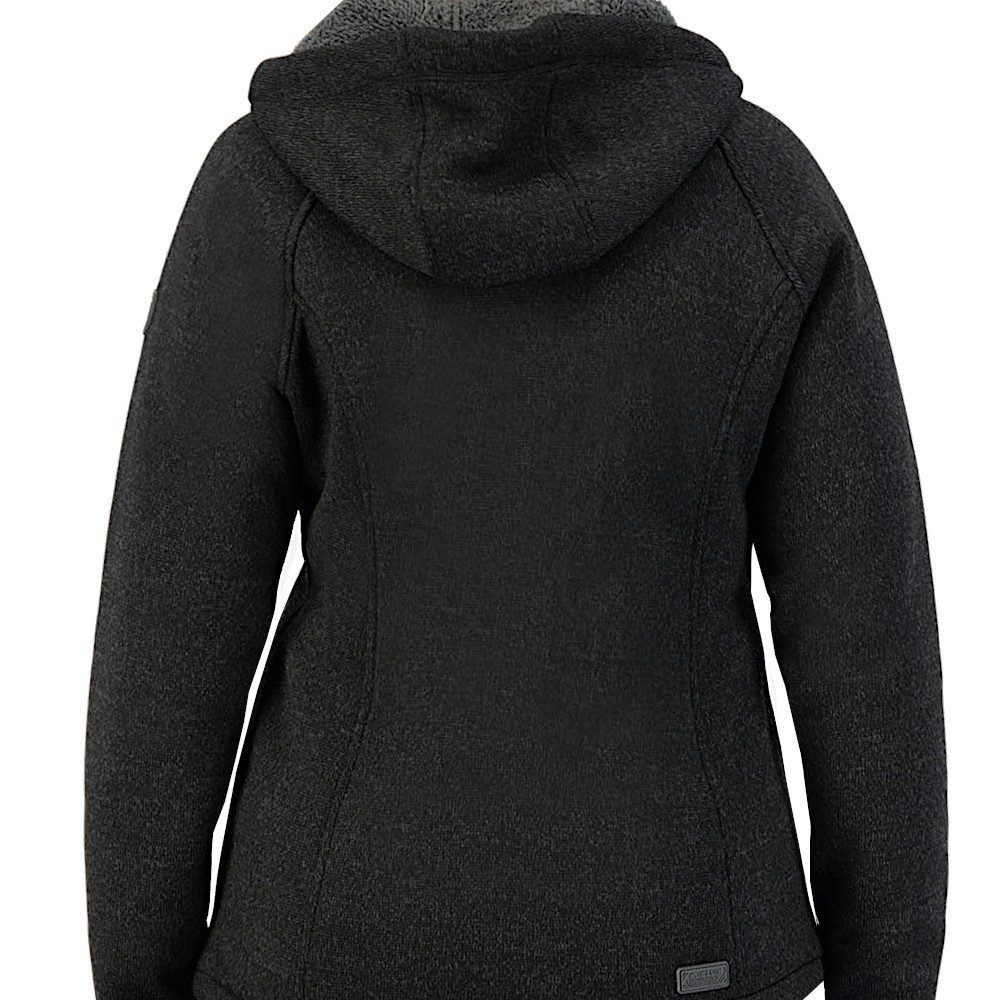 Kjelvik Strickfleecejacke Layla Fleece Jacke mit Kapuze Kuschelig Warm, leicht und atmungsaktiv – Bild 4 von 5