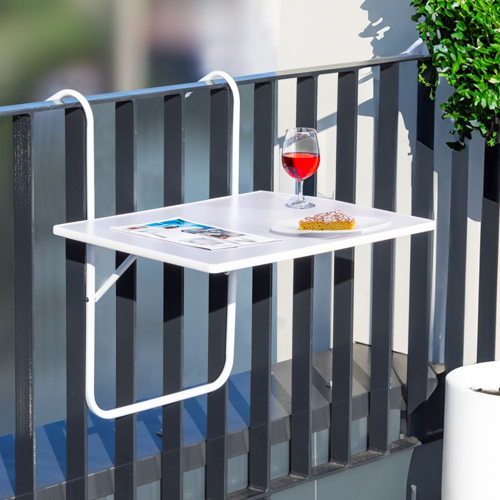 Haushalt International Pflanzkübel Haushalt International Balkonhängetisch, weiss, klappbar Maße ca. 60