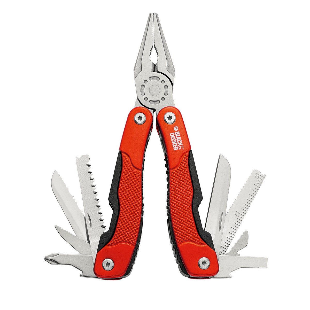Black + Decker Taschenmesser Black decker 12 in 1 Multiwerkzeug Black Decker bdht0-28110 Orange