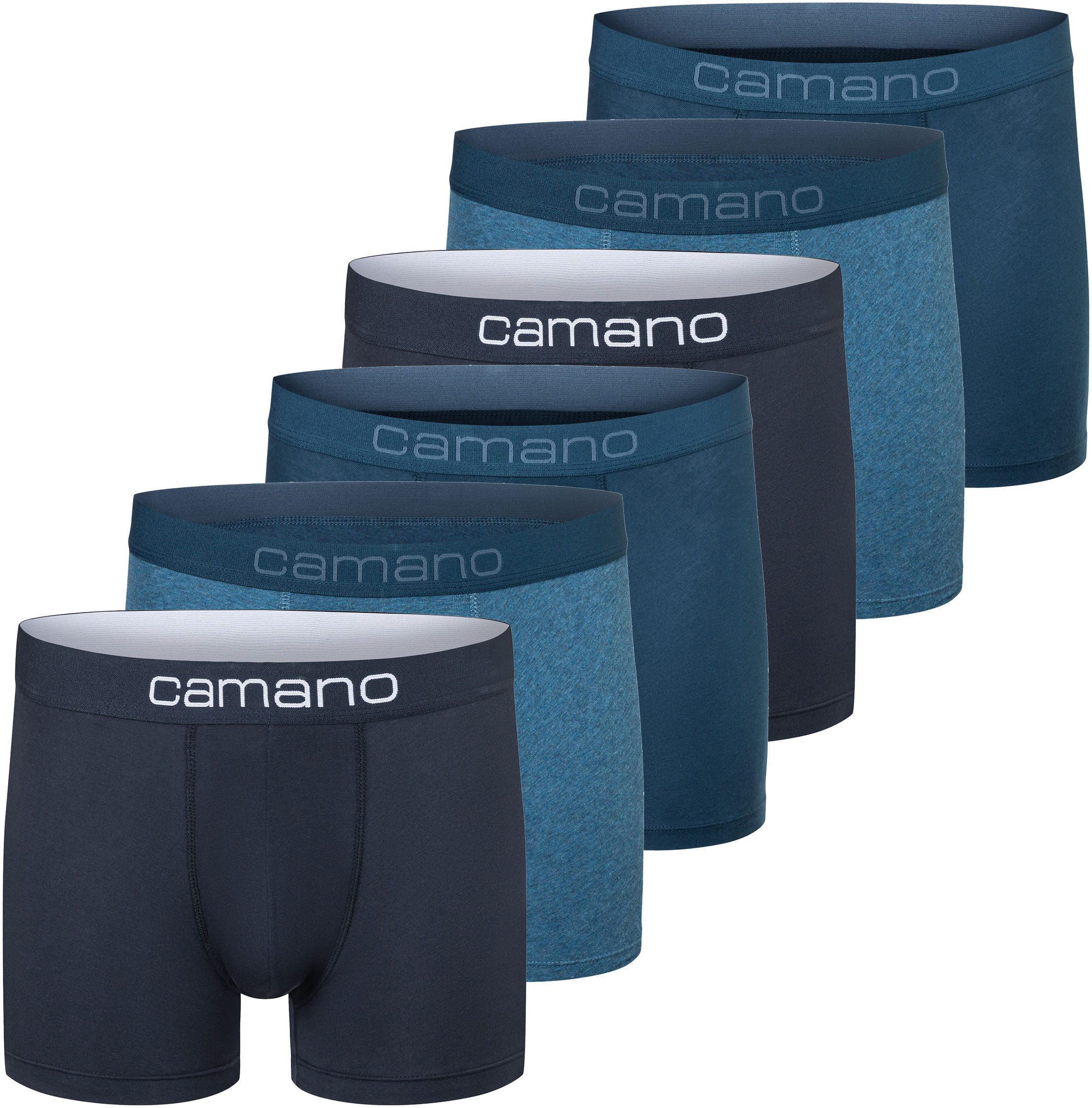 Camano Boxershorts comfort (6er Pack) mit Stretch-Logobund günstig online kaufen