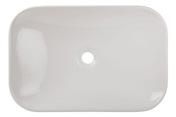 aquaSu Aufsatzwaschbecken cuandO (Aufsatz-Waschtisch, 2-St., Aufsatzwaschtisch), 71 cm, Keramik, Weiß, 045780
