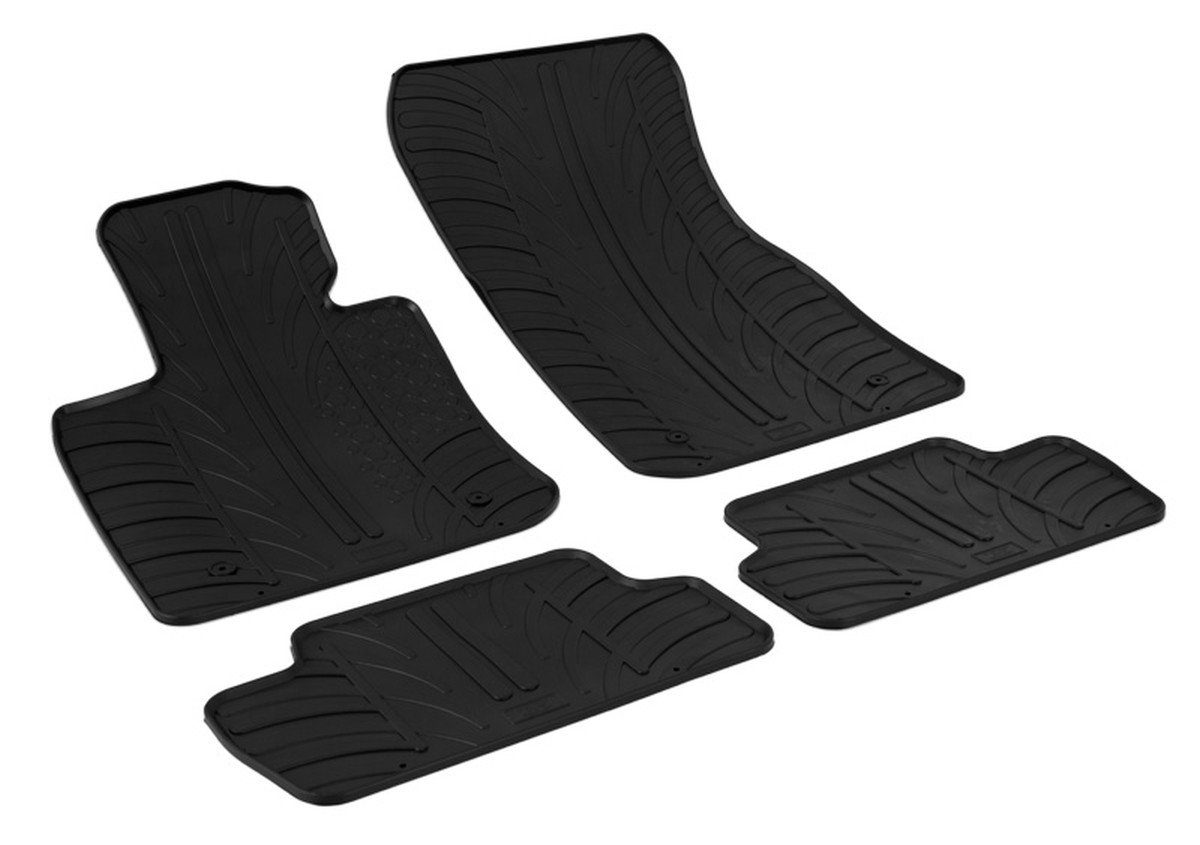 AZUGA Auto-Fußmatten Gummi-Fußmatten passend für Mini One/Cooper 2-türer ab 2014 (F56), für Mini One/Cooper 2-türer