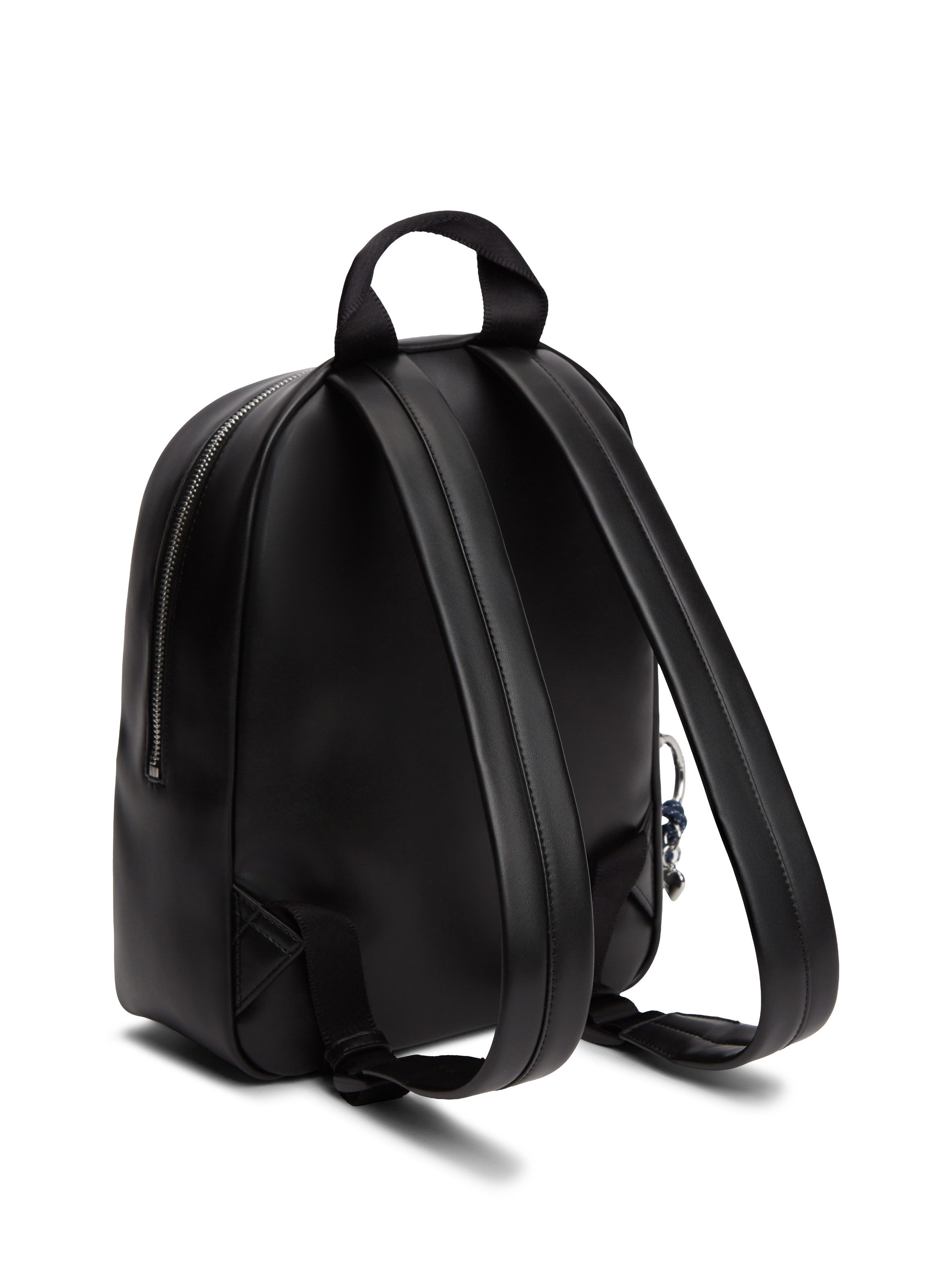 Tommy Jeans Cityrucksack TJW CITY CHARM DOME BACKPACK, Freizeitrucksack, City Bag mit Logoemblem un Anhänger