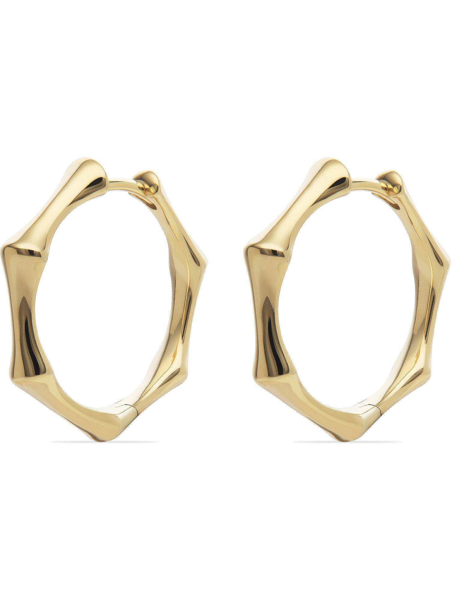 CHRIST Paar Creolen CHRIST Damen-Creolen 585er Gelbgold (Paar), Damenschmuck