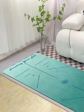 GOLDEN Yogamatte 1,5mm dünne faltbare leicht ökologische Reisematte mit Korktasche, Artikelmaße L x B x H:183 x 68 x 0.1 cm
