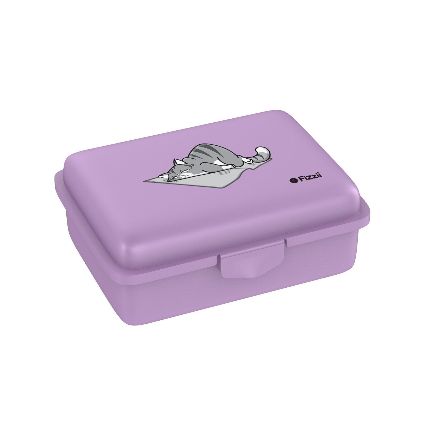 Fizzii Lunchbox Kinder Brotdose mit Trennfach, Medium, pastell - farbig, Polyethylen, farblich passend zu den Fizzii Pastell Trinkflaschen